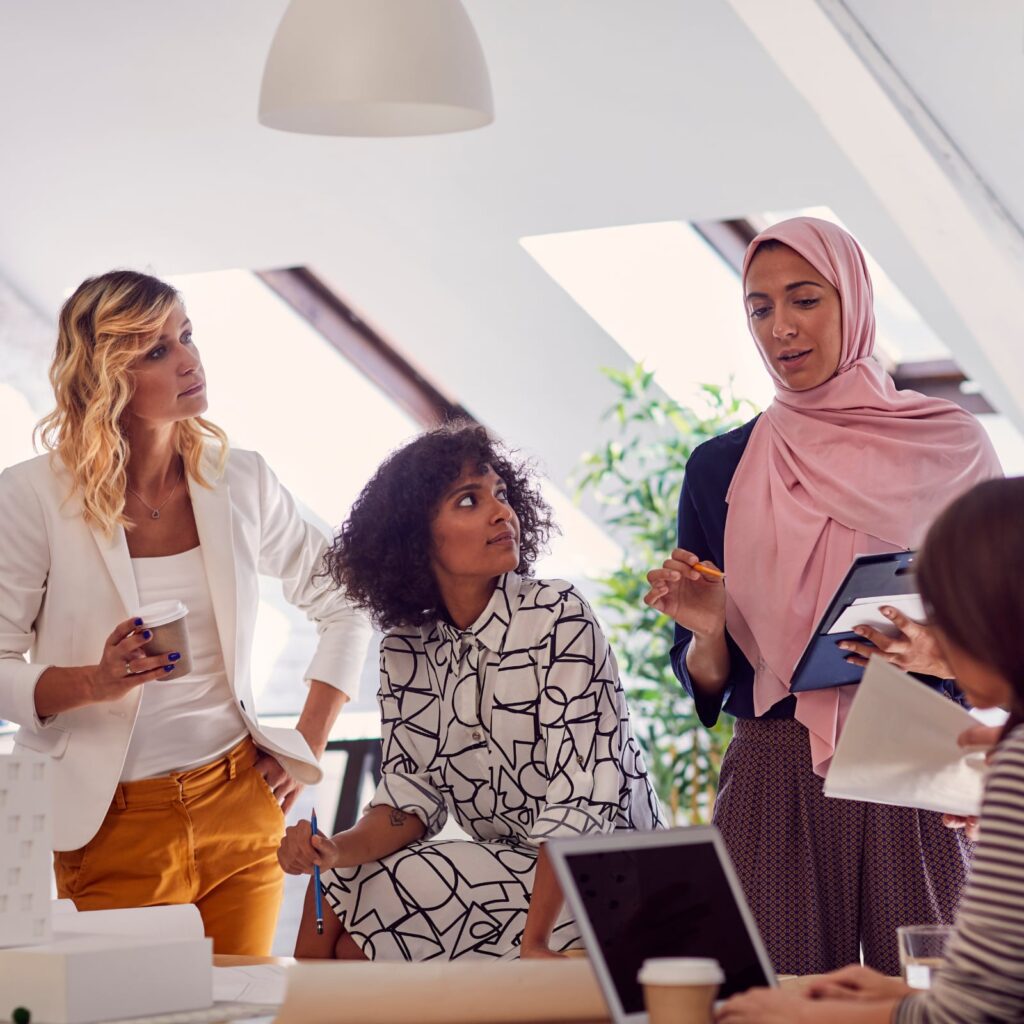 Volunteers at Bridges for Women